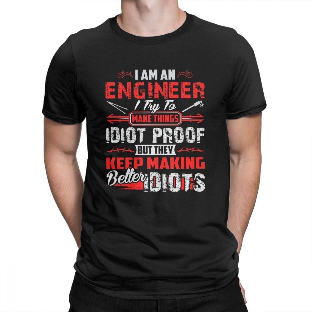 I Am An Engineer Black T-Shirt